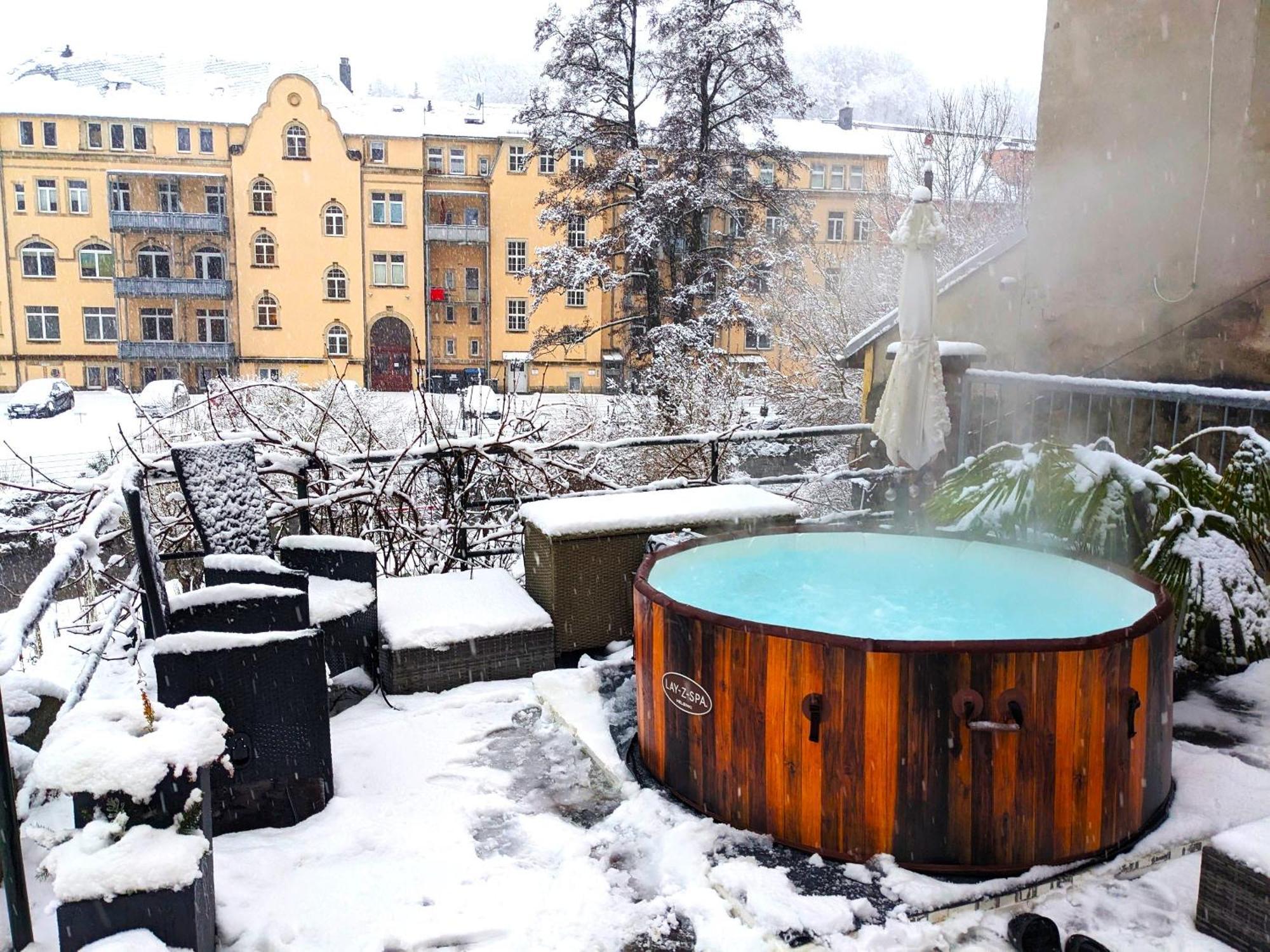 F1 - Urlaubsmagie - Helle Wohnung Mit Sauna & Pool & Whirlpool Sebnitz Dış mekan fotoğraf