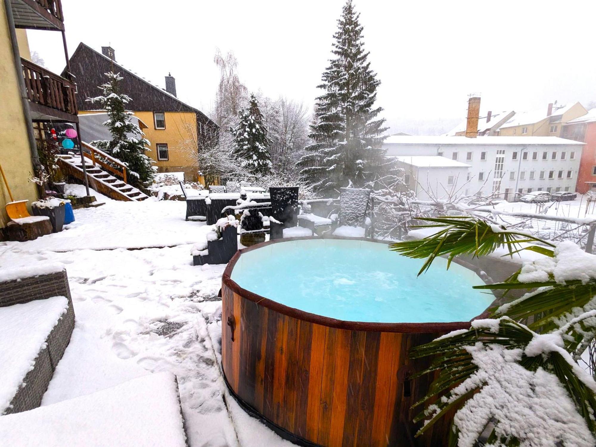 F1 - Urlaubsmagie - Helle Wohnung Mit Sauna & Pool & Whirlpool Sebnitz Dış mekan fotoğraf