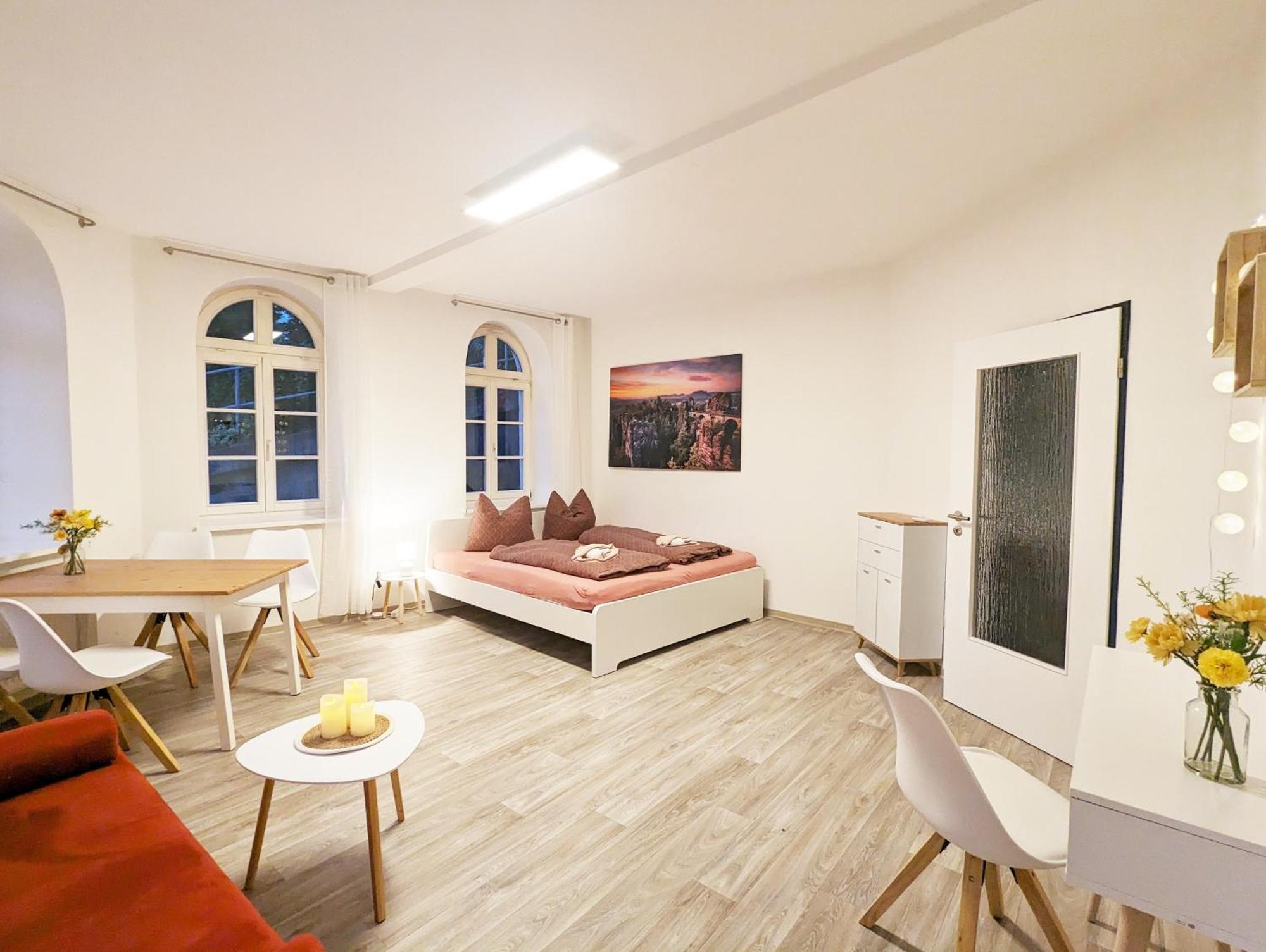 F1 - Urlaubsmagie - Helle Wohnung Mit Sauna & Pool & Whirlpool Sebnitz Dış mekan fotoğraf