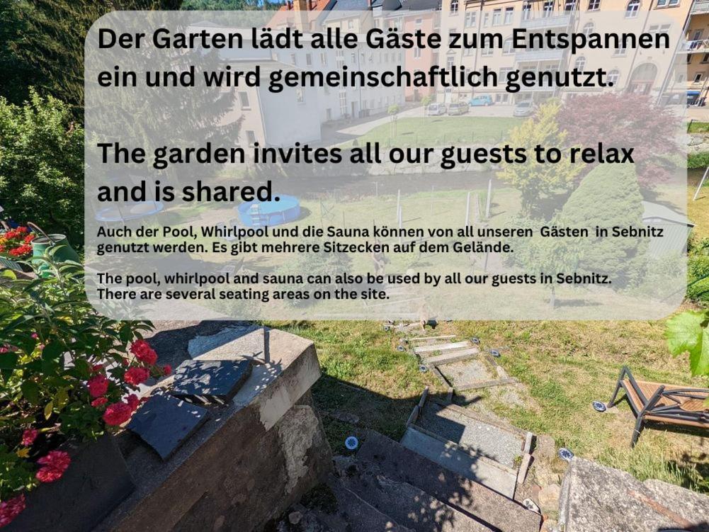 F1 - Urlaubsmagie - Helle Wohnung Mit Sauna & Pool & Whirlpool Sebnitz Dış mekan fotoğraf